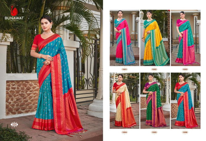 Meena Silk By Bunawat Designer Wedding Wear Saree Wholesale Online